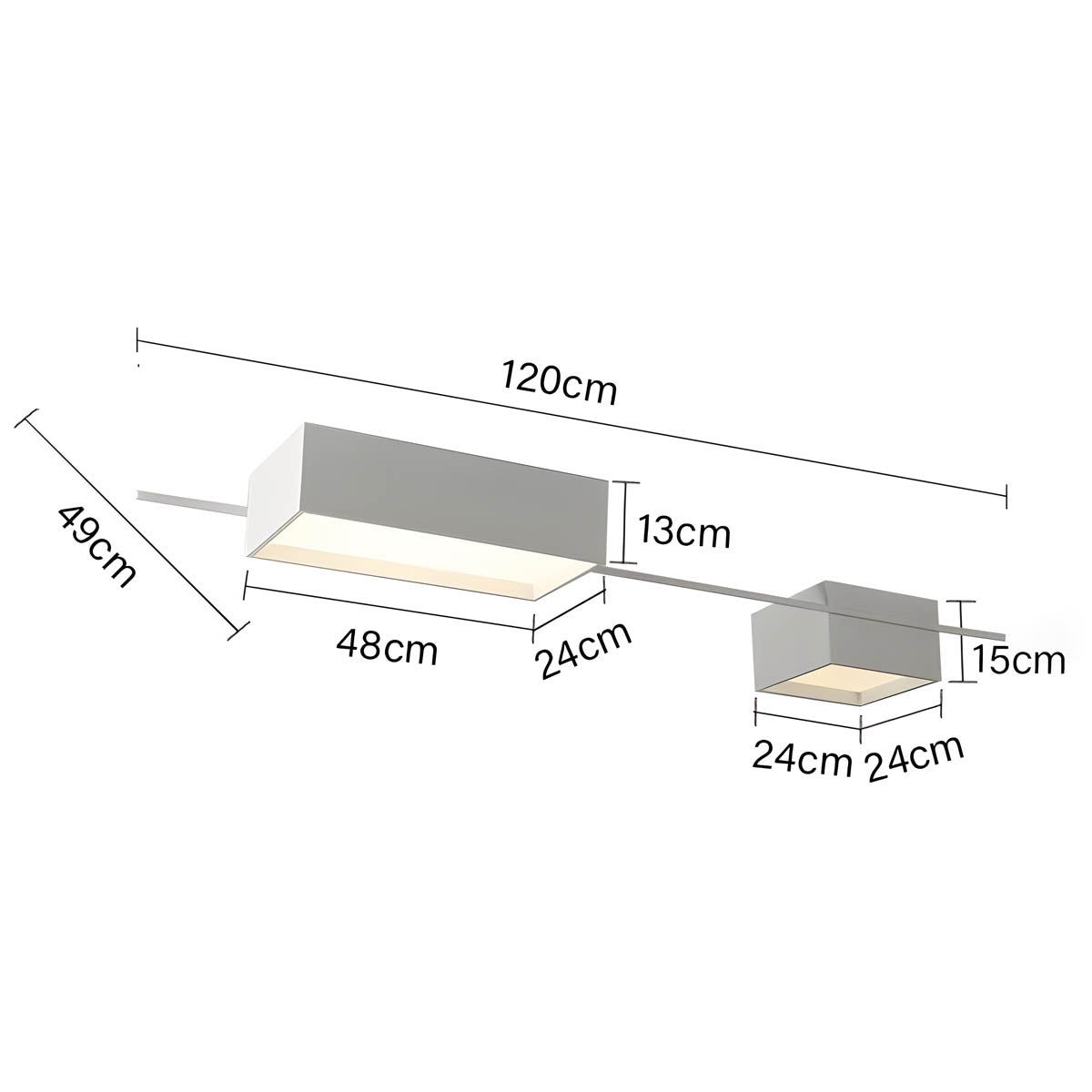 Sorrel Branch Acrylic Ceiling Light — gallery image 22