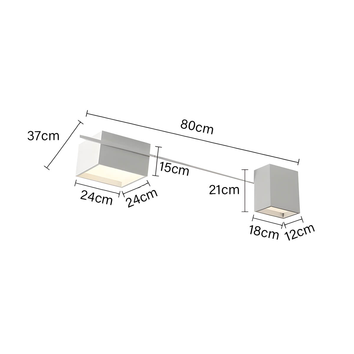 Sorrel Branch Acrylic Ceiling Light — gallery image 20