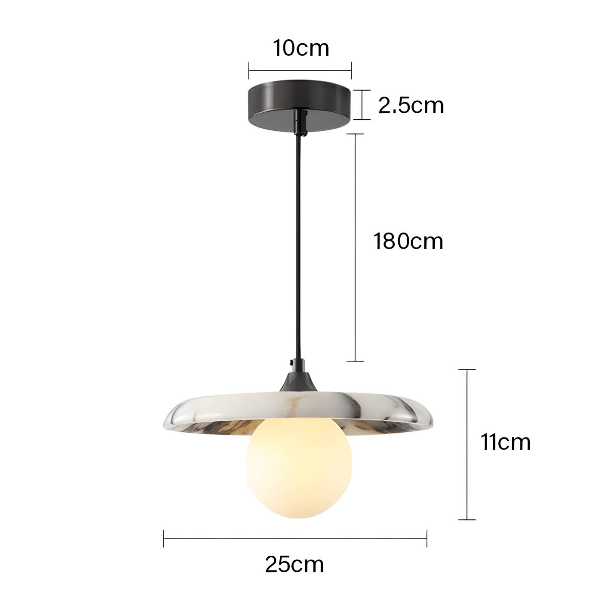 Fenwick Branch Globe Pendant Light — gallery image 10