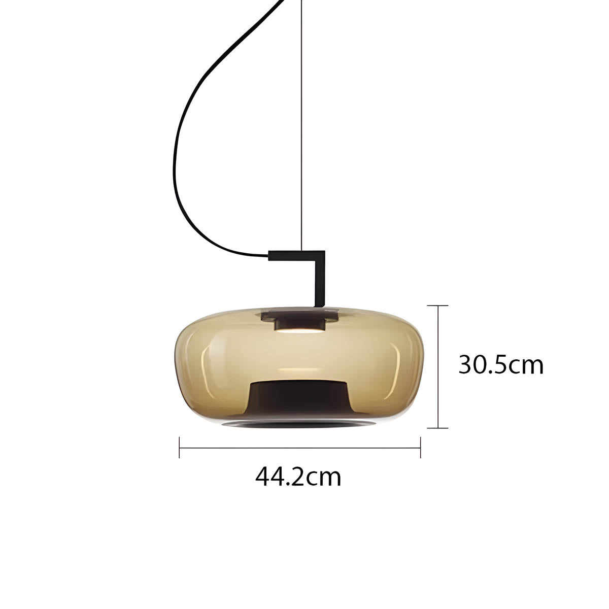 Hazel Branch Glass Pendant Light — gallery image 17