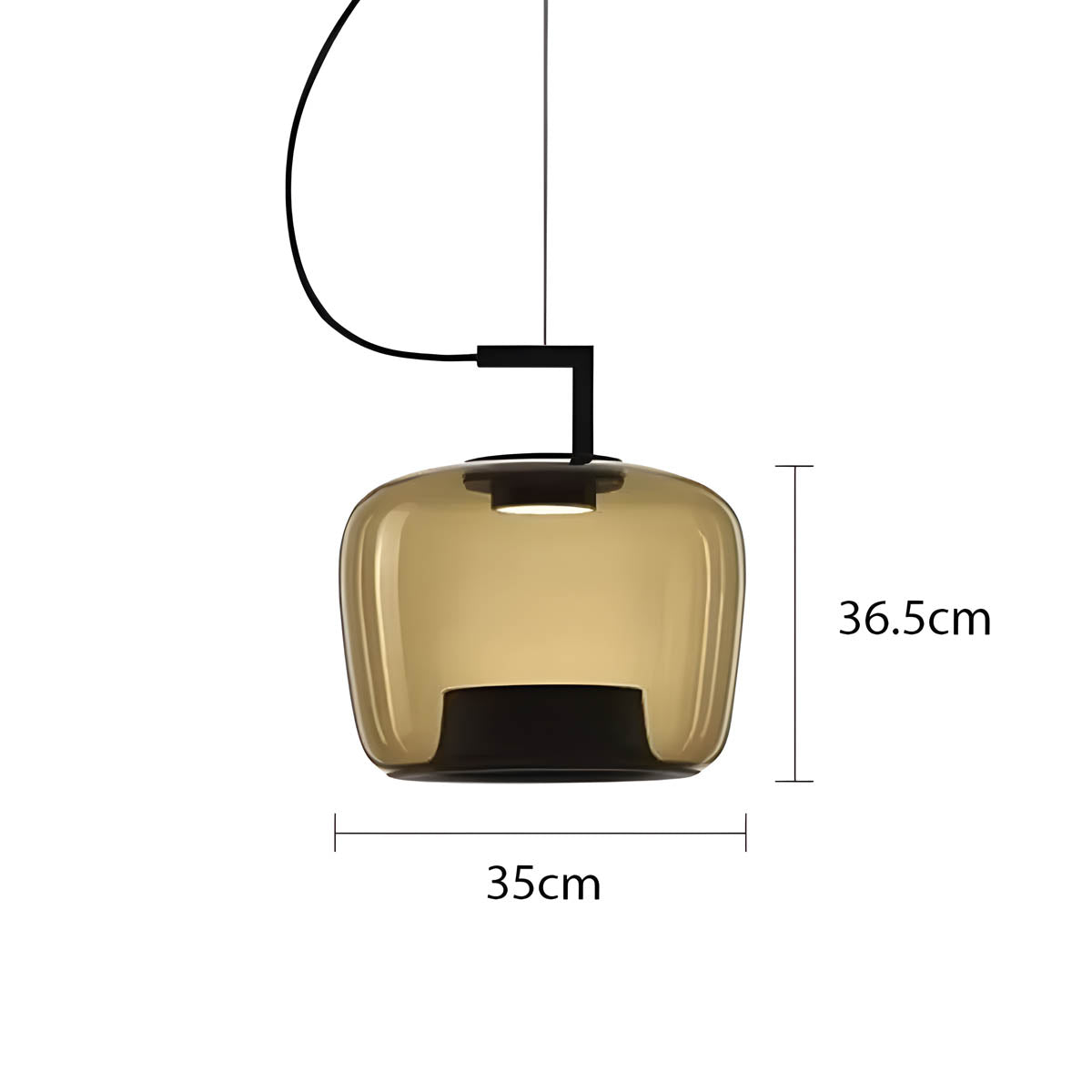 Hazel Branch Glass Pendant Light — gallery image 11