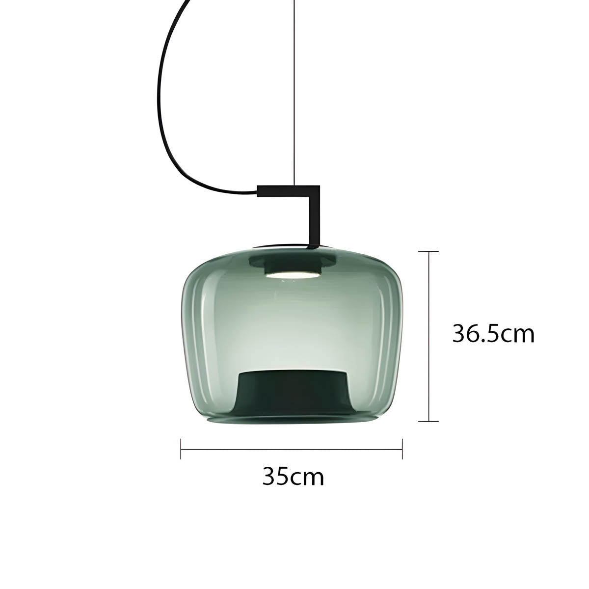 Hazel Branch Glass Pendant Light — gallery image 9