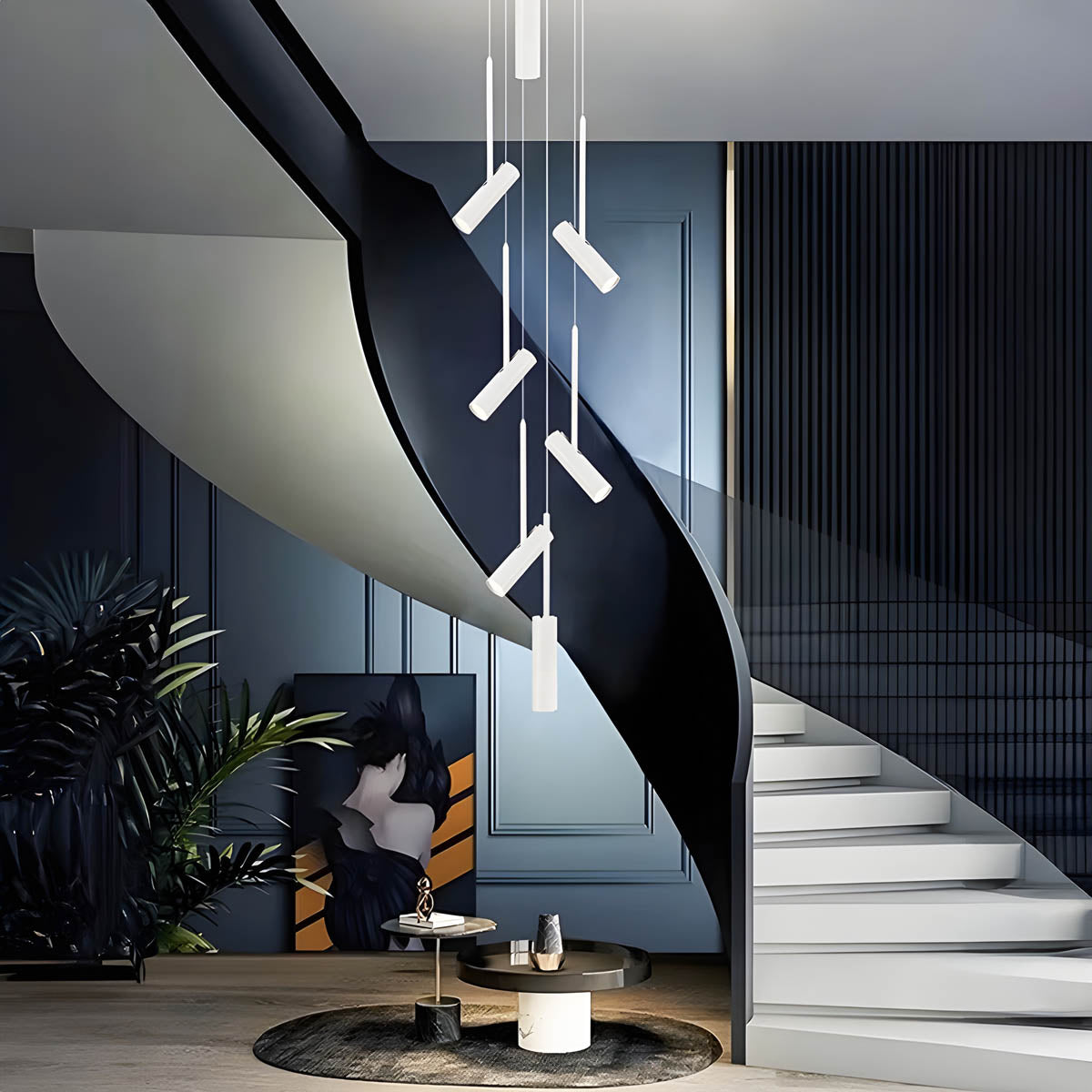 Lindenwood Branch Aluminum Chandelier — gallery image 9