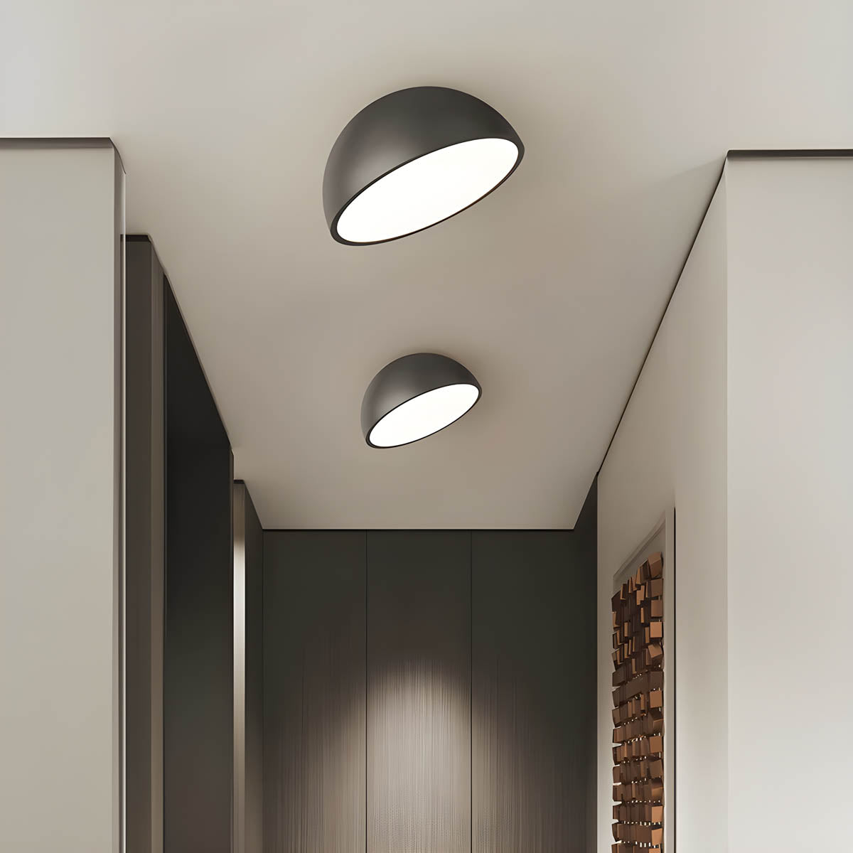 Thistle Branch Acrylic Dome Ceiling Light — gallery image 5
