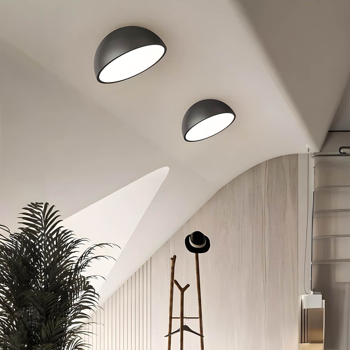 Thistle Branch Acrylic Dome Ceiling Light — gallery image 2