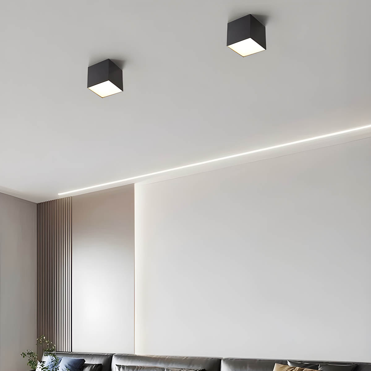 Thistle Branch Acrylic Dome Ceiling Light — gallery image 3