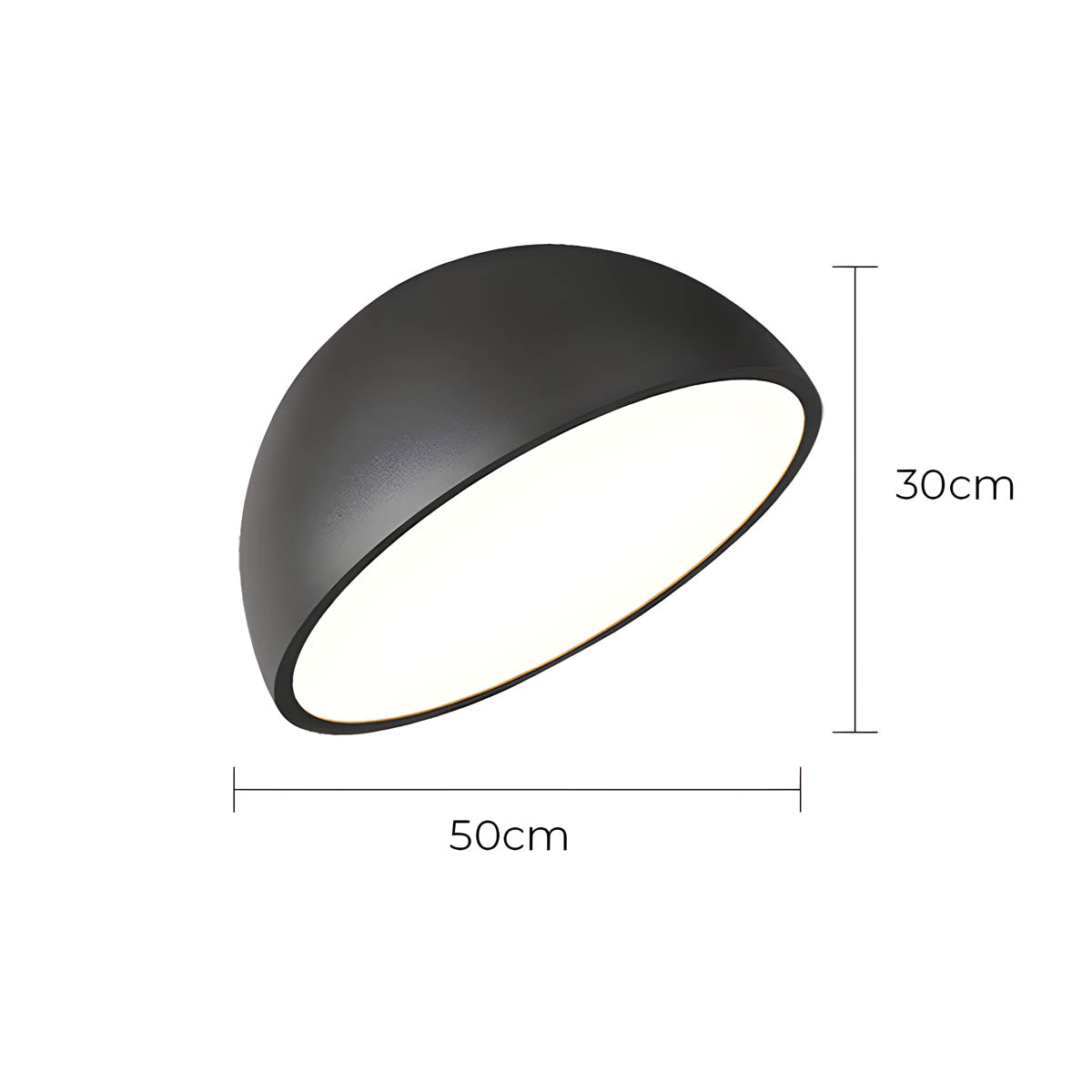 Thistle Branch Acrylic Dome Ceiling Light — gallery image 26
