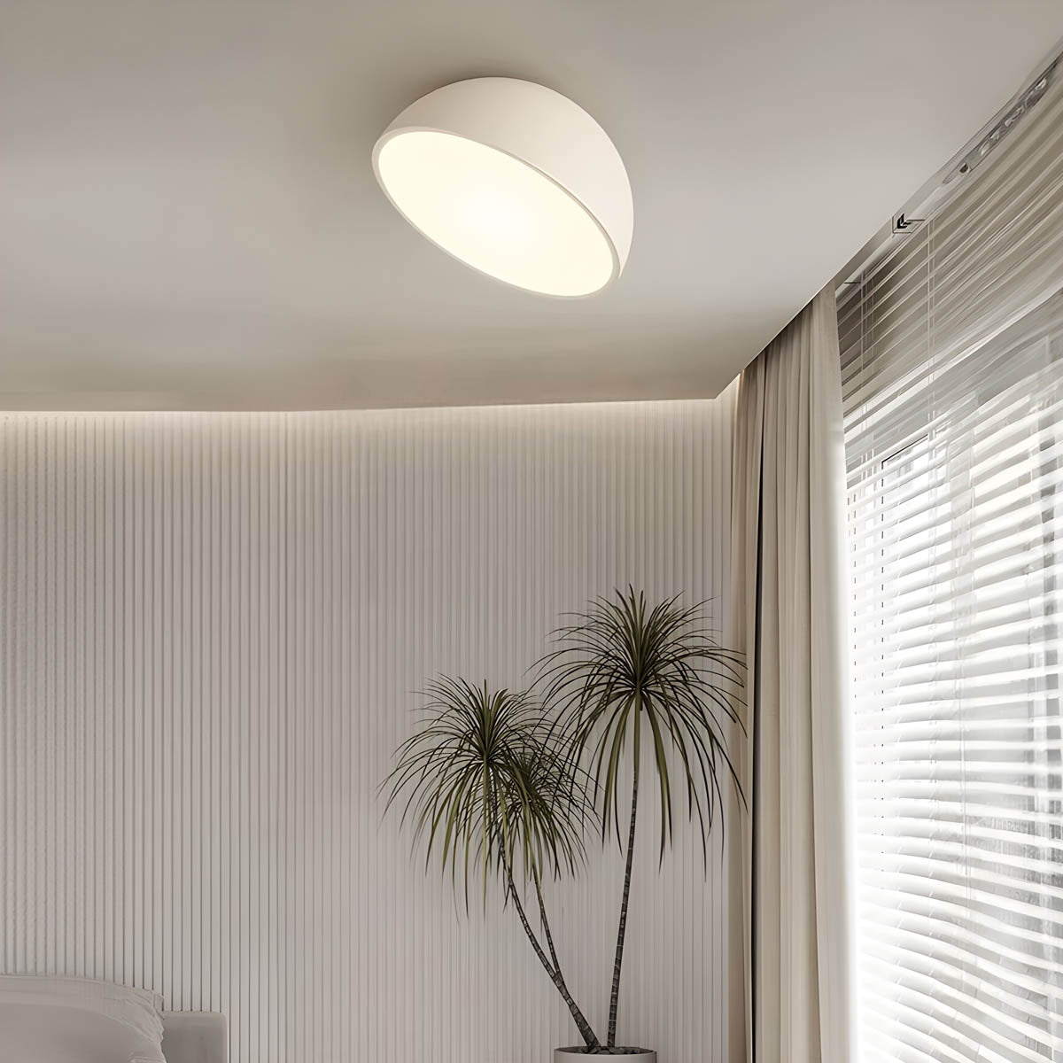 Thistle Branch Acrylic Dome Ceiling Light — gallery image 6