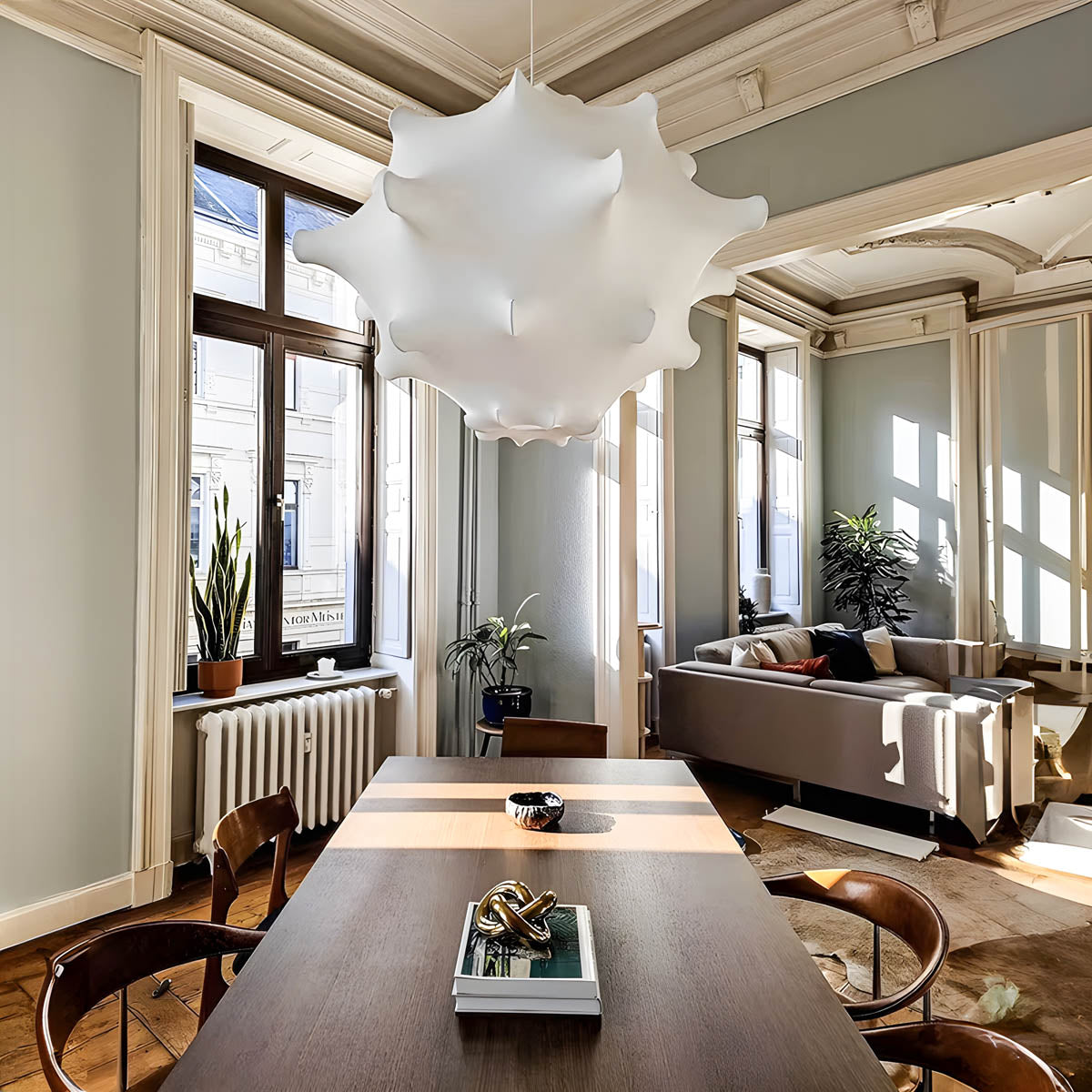 Fennel Branch Metal Chandelier — gallery image 4