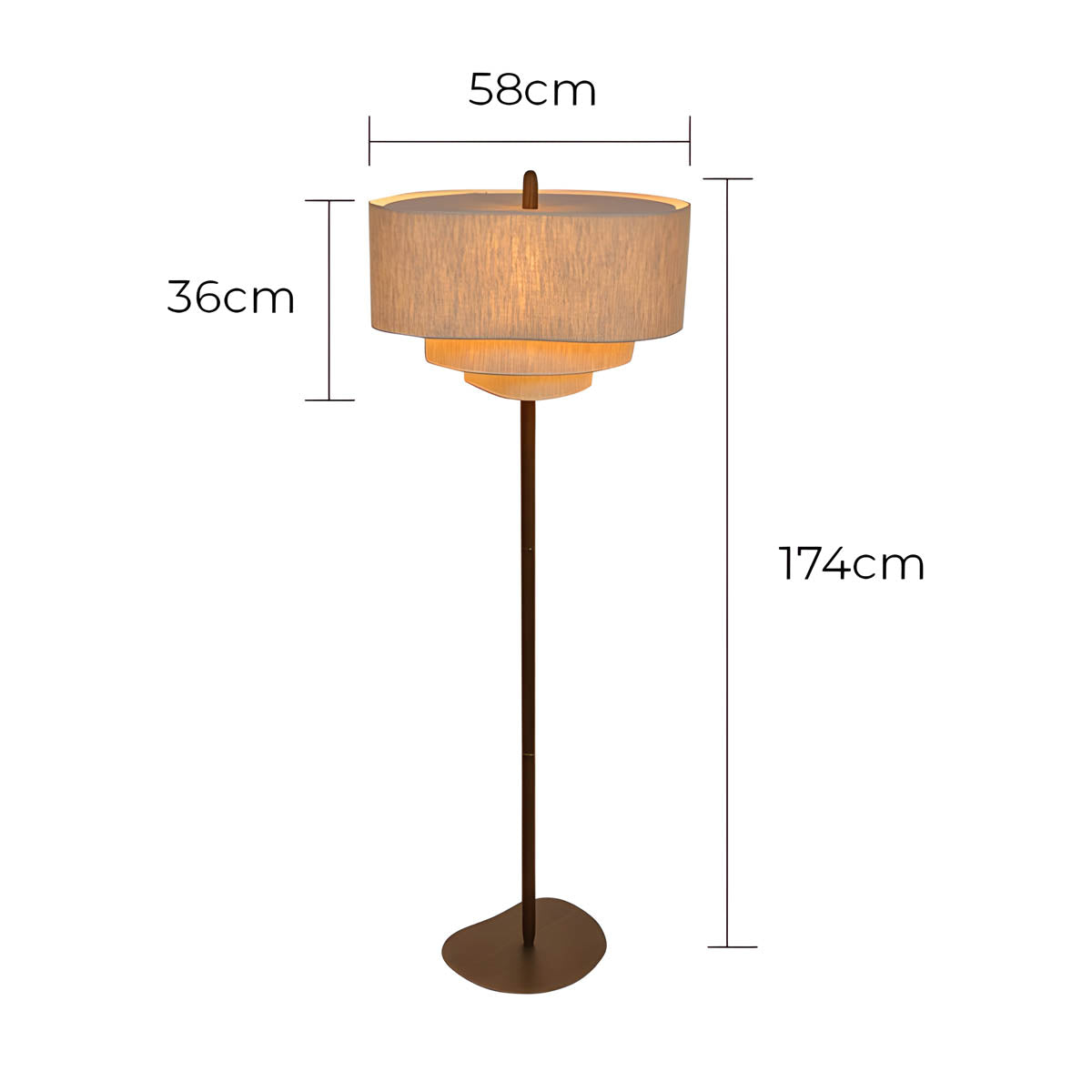 Briarwood Branch Wood Floor Lamp — gallery image 8