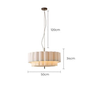 Chestnut Branch Iron Pleated Chandelier — gallery image 11