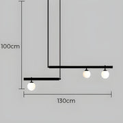 Waverley Branch Glass Linear Pendant Light — gallery image 17