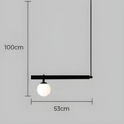 Waverley Branch Glass Linear Pendant Light — gallery image 13