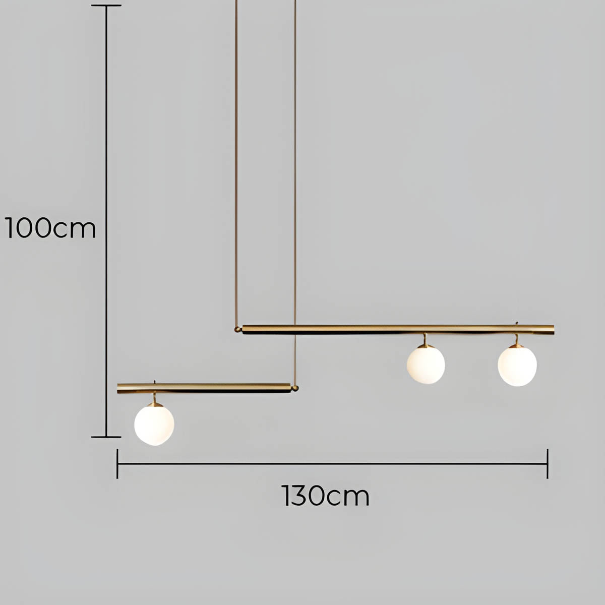 Waverley Branch Glass Linear Pendant Light — gallery image 18