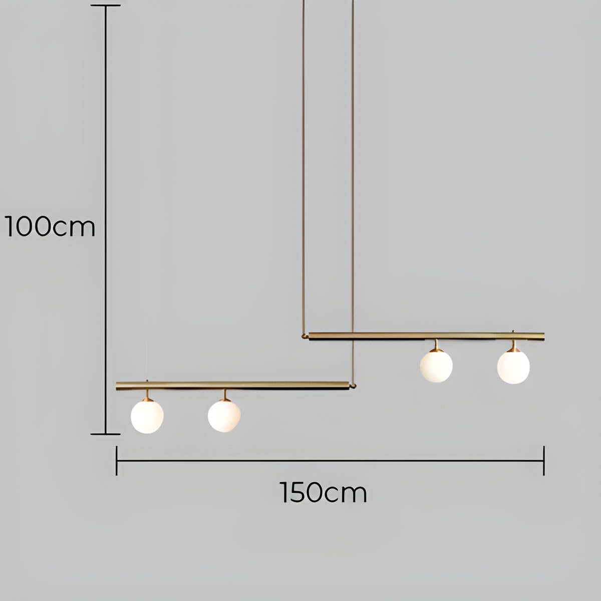 Waverley Branch Glass Linear Pendant Light — gallery image 22