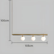 Waverley Branch Glass Linear Pendant Light — gallery image 20