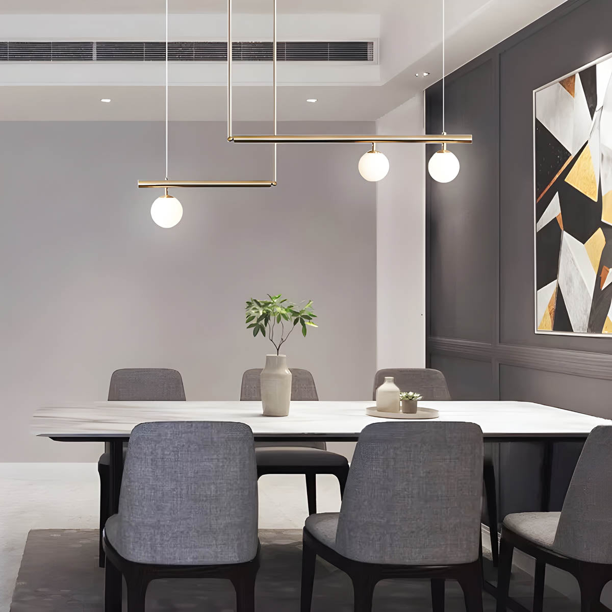 Waverley Branch Glass Linear Pendant Light — gallery image 6