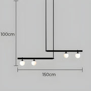Waverley Branch Glass Linear Pendant Light — gallery image 21