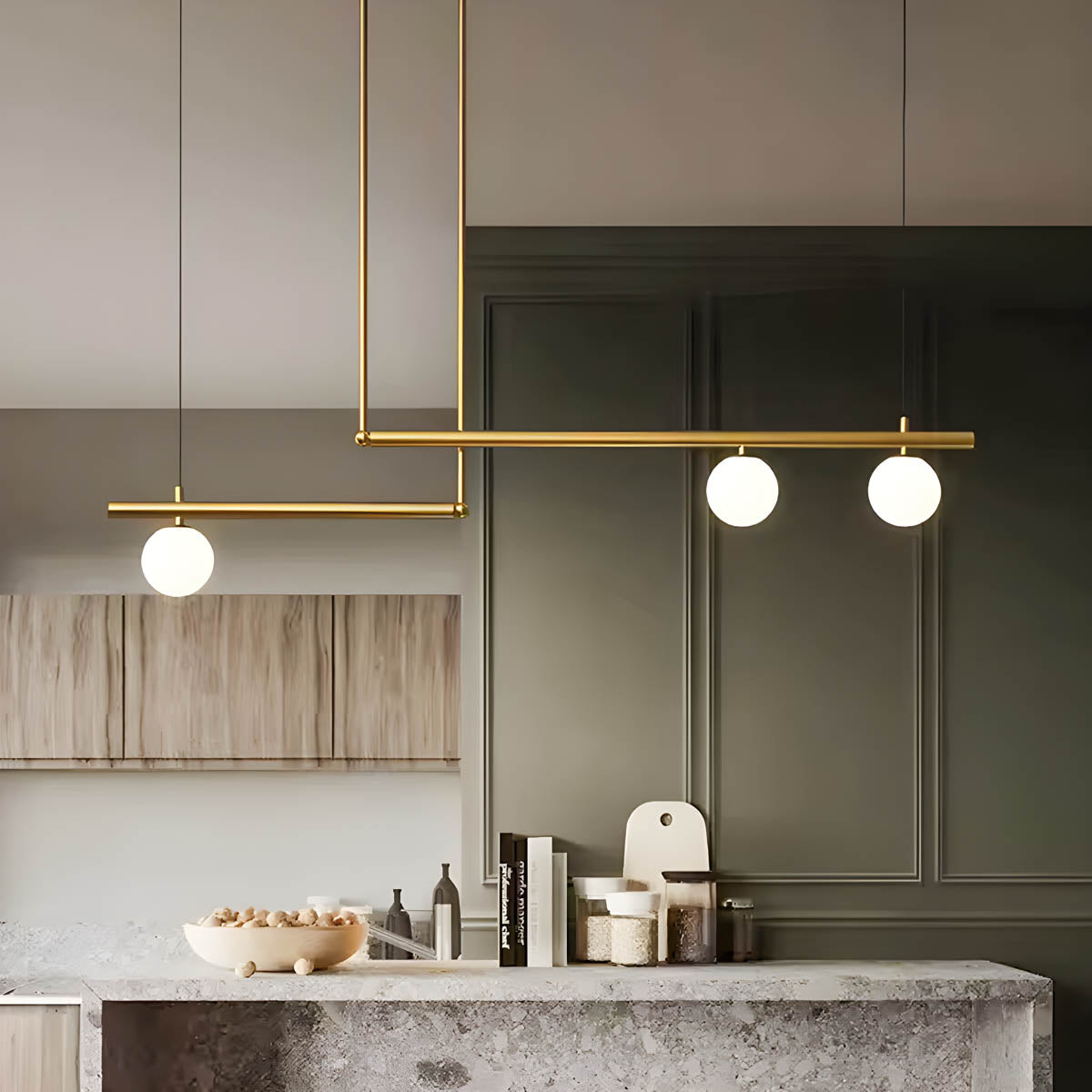 Waverley Branch Glass Linear Pendant Light — gallery image 7
