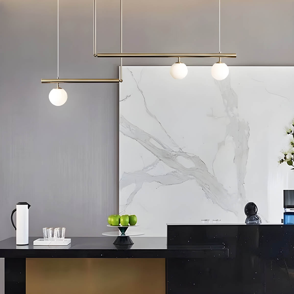 Waverley Branch Glass Linear Pendant Light — gallery image 3