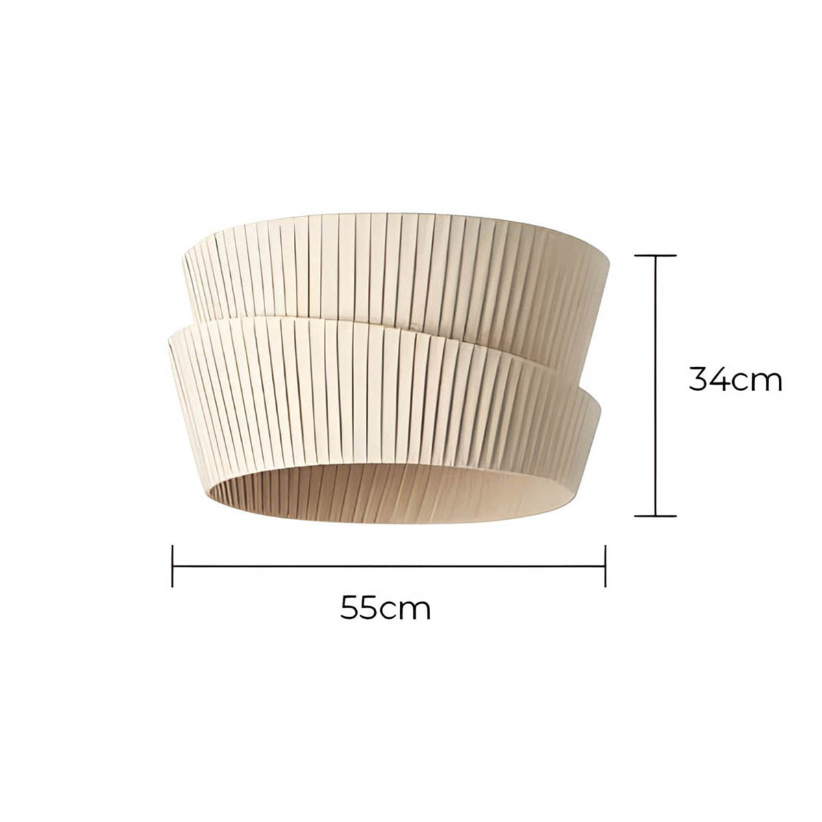 Thornfield Branch Pleated Chandelier — gallery image 18
