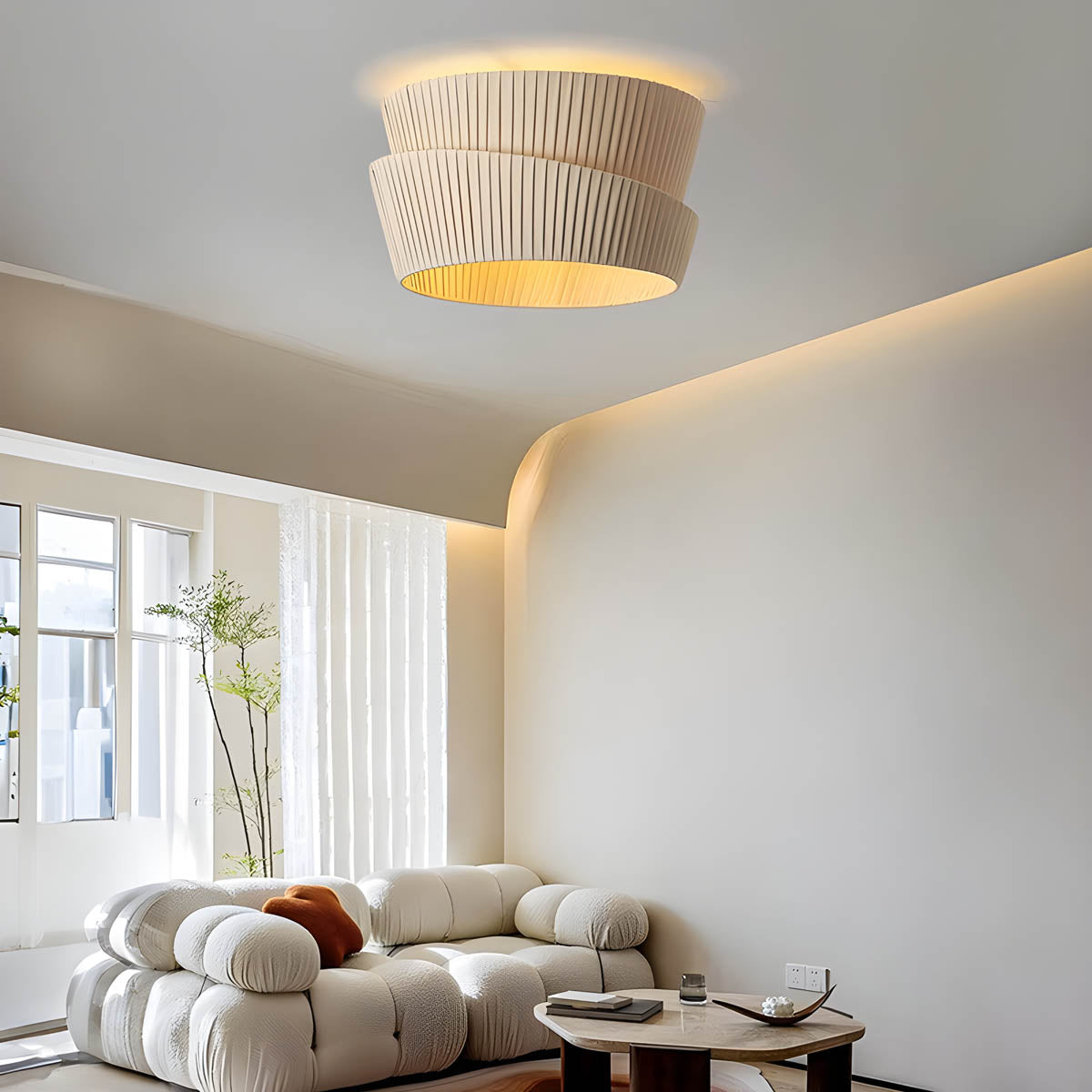 Thornfield Branch Pleated Chandelier — gallery image 5