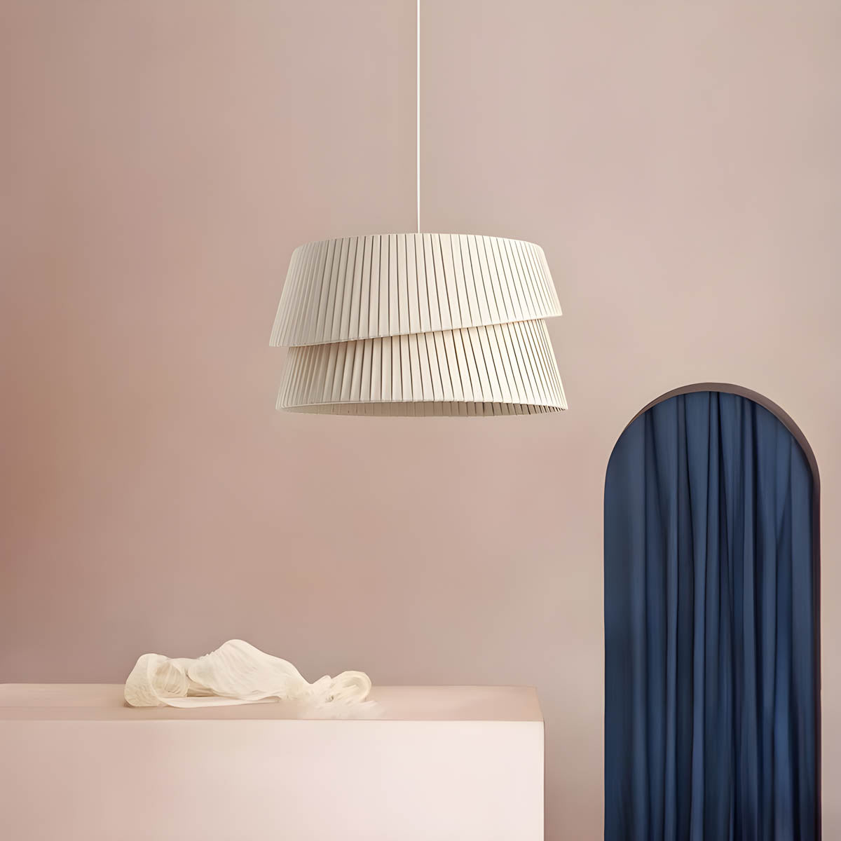 Thornfield Branch Pleated Chandelier — gallery image 8