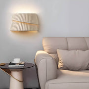 Elmwood Branch Pleated Wall Sconce — gallery image 4