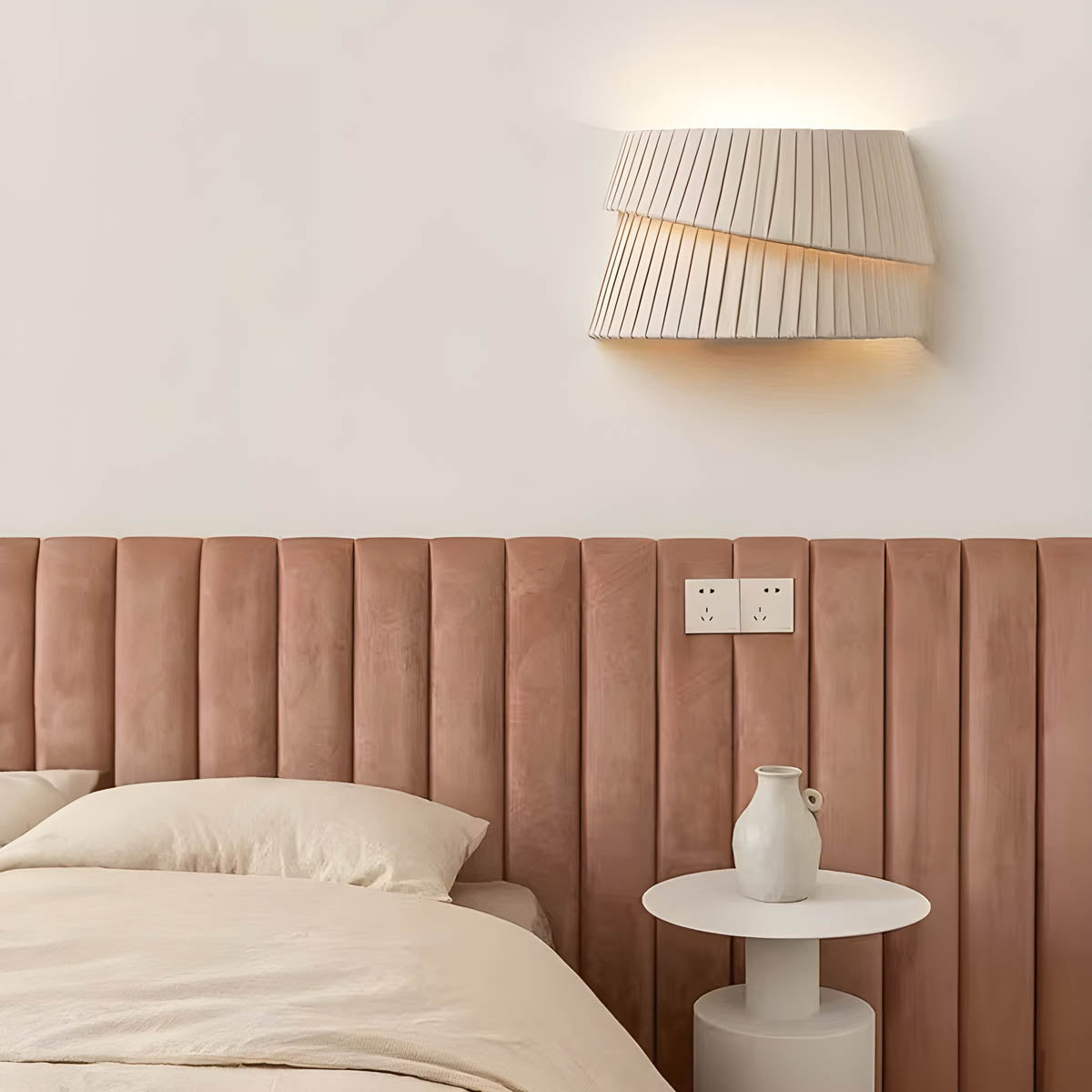 Elmwood Branch Pleated Wall Sconce — gallery image 6