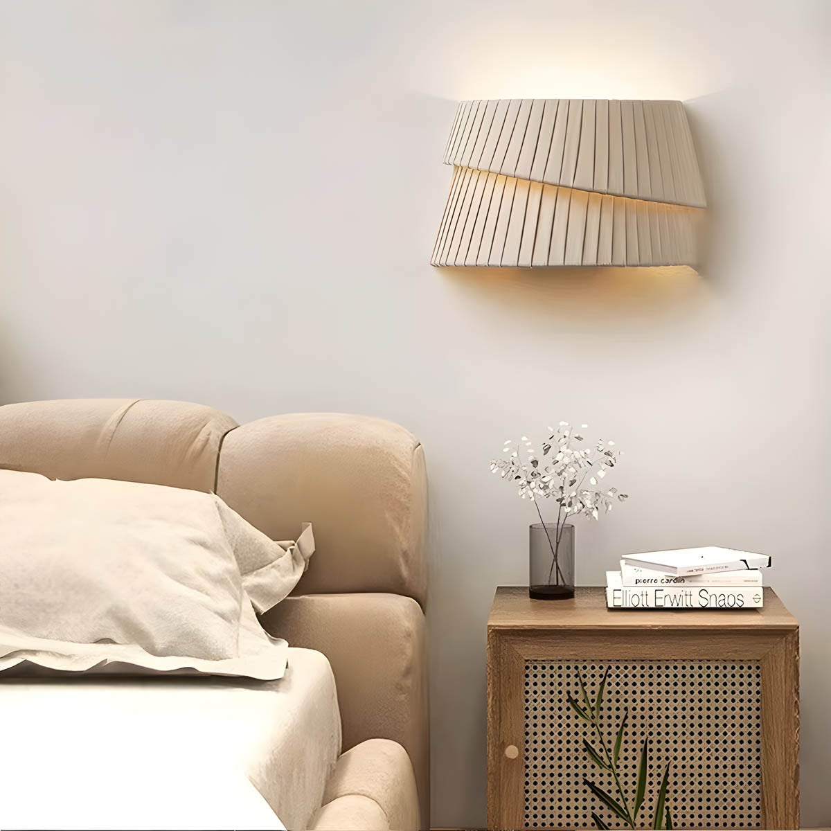 Elmwood Branch Pleated Wall Sconce — gallery image 3