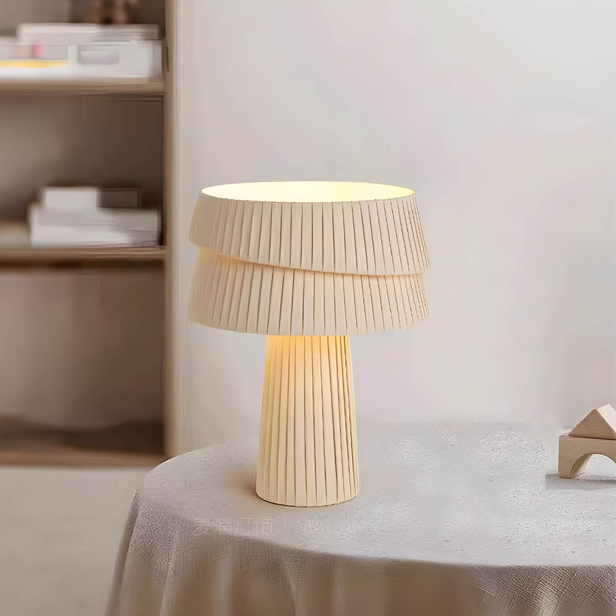 Beechwood Branch Pleated Table Lamp — gallery image 5