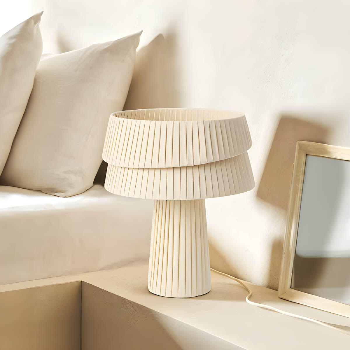 Beechwood Branch Pleated Table Lamp — gallery image 7