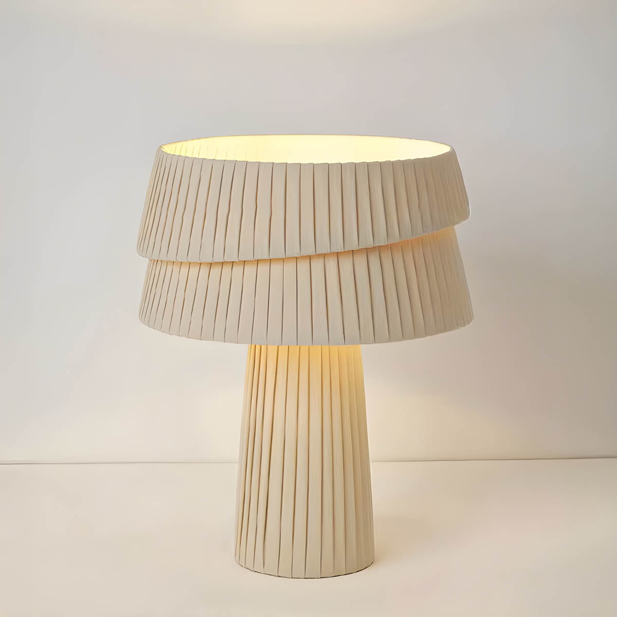 Beechwood Branch Pleated Table Lamp — gallery image 6