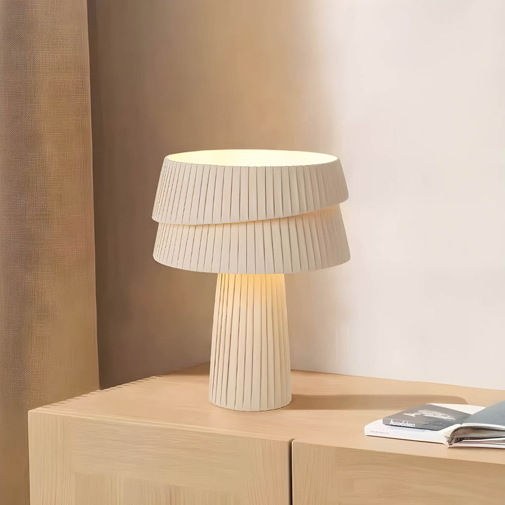 Beechwood Branch Pleated Table Lamp — gallery image 4
