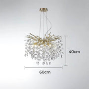 Laurelwood Branch Crystal Branch Chandelier — gallery image 14