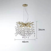 Laurelwood Branch Crystal Branch Chandelier — gallery image 11