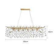 Laurelwood Branch Crystal Branch Chandelier — gallery image 25