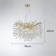 Laurelwood Branch Crystal Branch Chandelier — gallery image 16