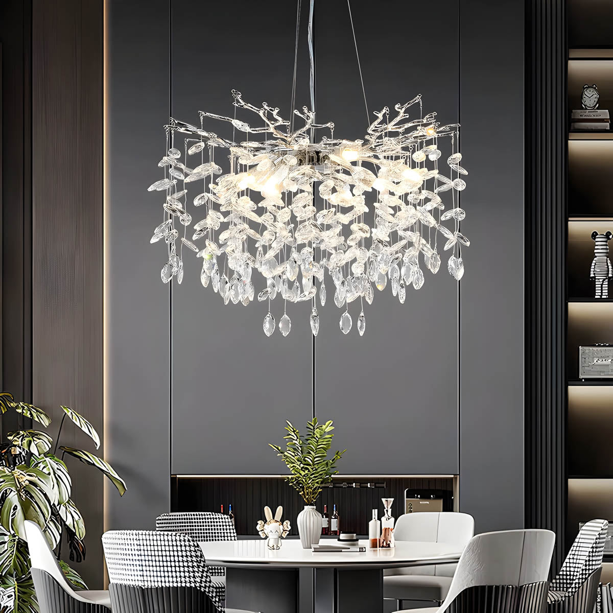 Laurelwood Branch Crystal Branch Chandelier — gallery image 7