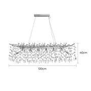 Laurelwood Branch Crystal Branch Chandelier — gallery image 26