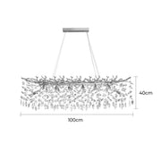 Laurelwood Branch Crystal Branch Chandelier — gallery image 22