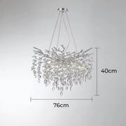 Laurelwood Branch Crystal Branch Chandelier — gallery image 19