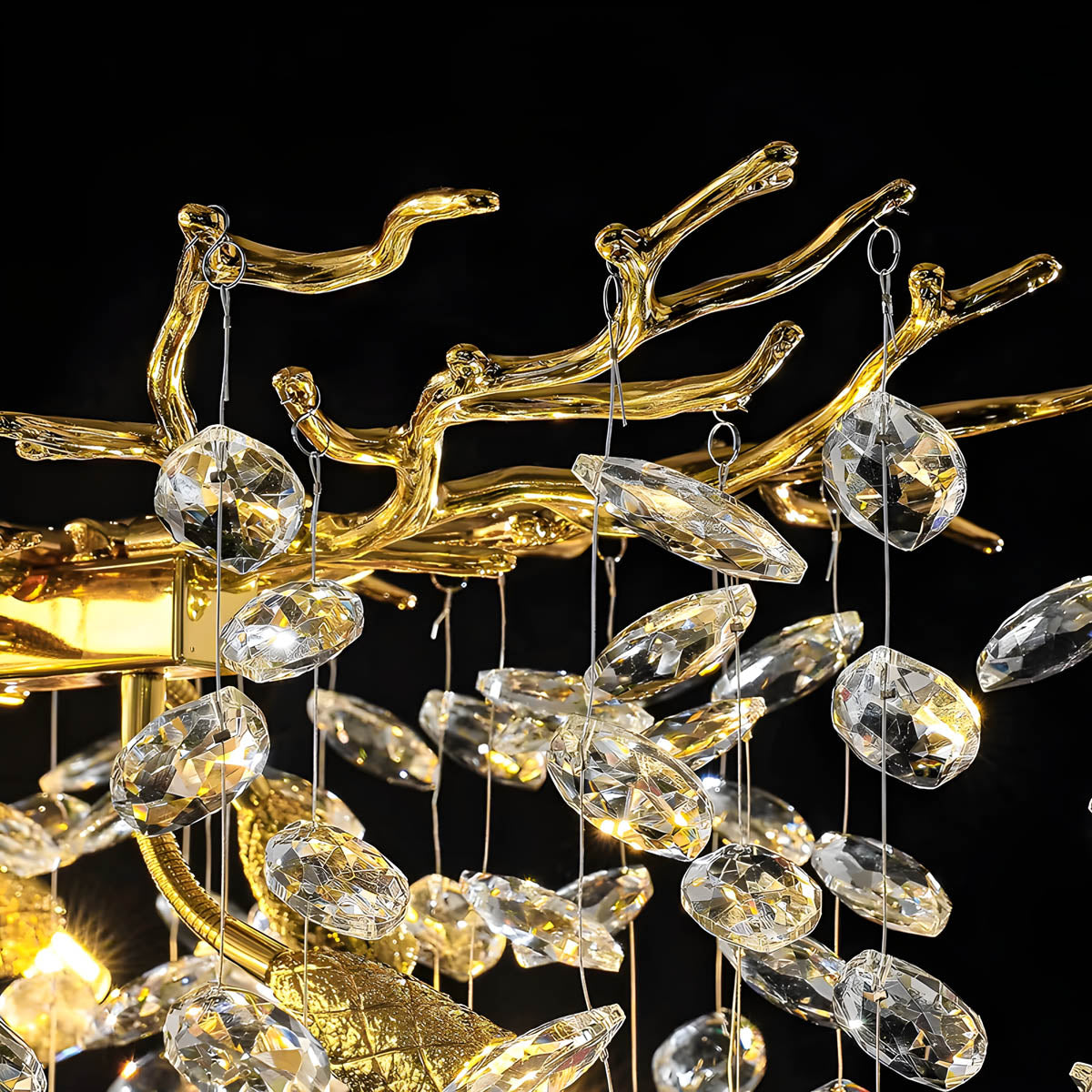 Laurelwood Branch Crystal Branch Chandelier — gallery image 12