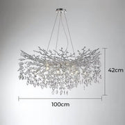 Laurelwood Branch Crystal Branch Chandelier — gallery image 20