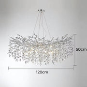 Laurelwood Branch Crystal Branch Chandelier — gallery image 24
