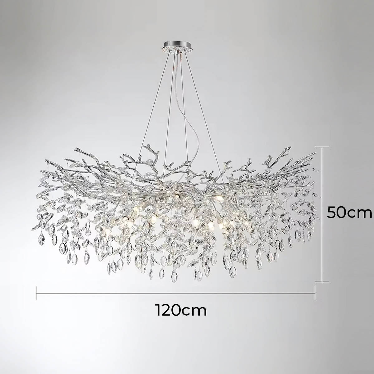 Laurelwood Branch Crystal Branch Chandelier — gallery image 24