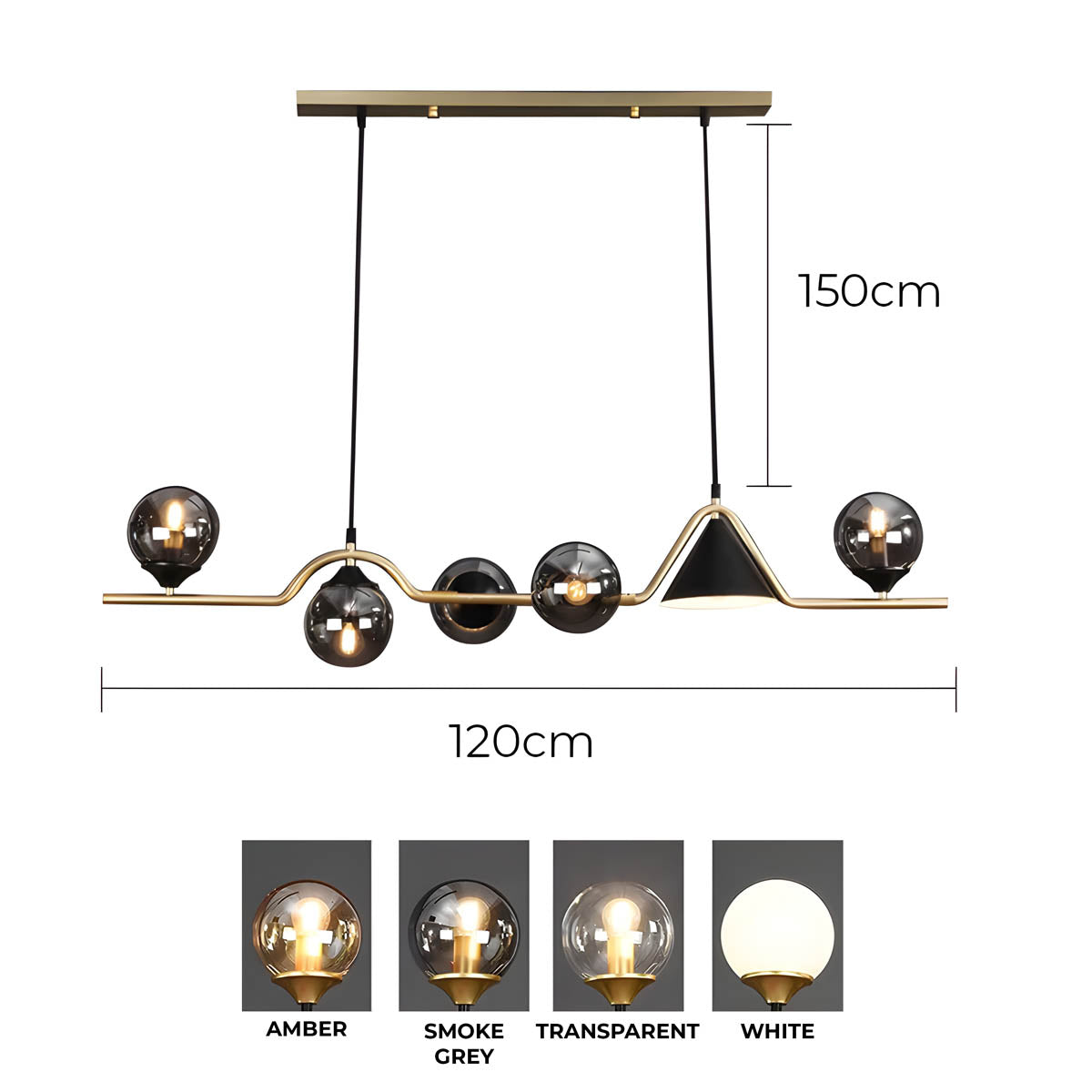 Redfern Branch Glass Chandelier — gallery image 11