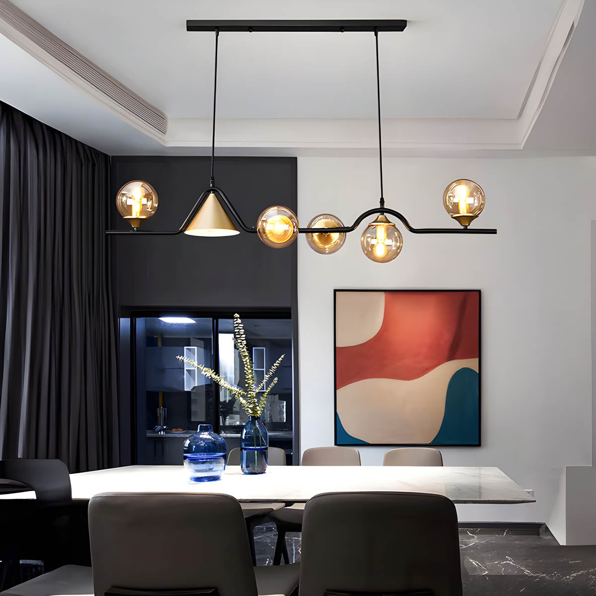 Redfern Branch Glass Chandelier — gallery image 5