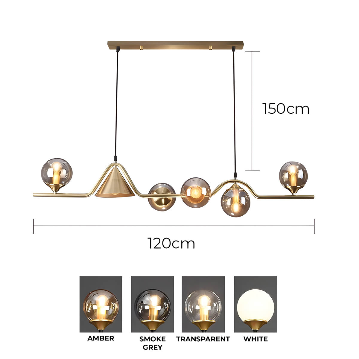 Redfern Branch Glass Chandelier — gallery image 9