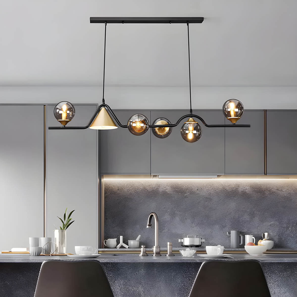 Redfern Branch Glass Chandelier — gallery image 4